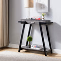 ID USA 182338 Console Distressed Grey & Black grey-particle board