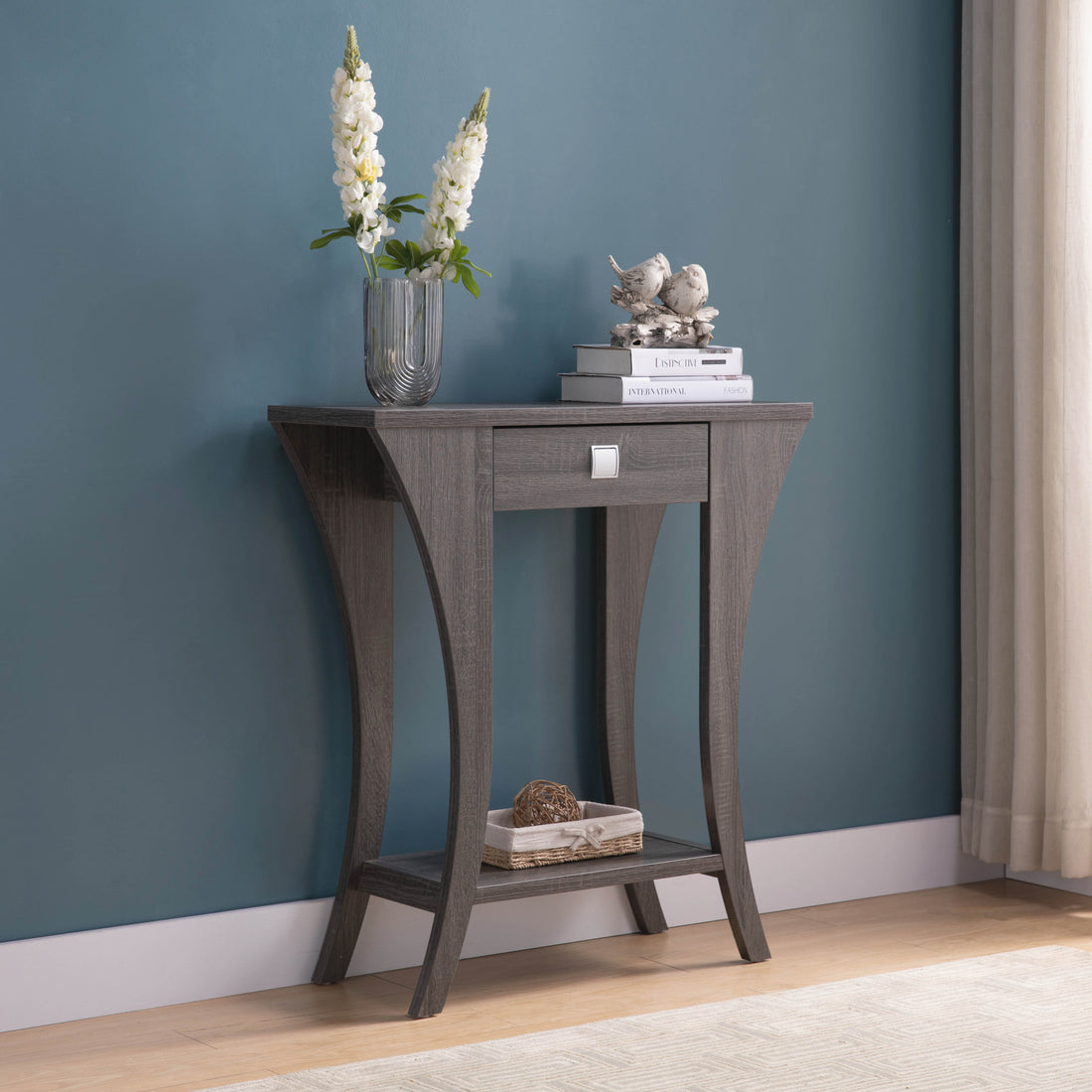 Modern Console Table With One Drawer And One