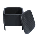 Square Upholstered Ottoman Modern Pu Poufs with