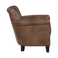Classic Traditional Accent Chair 1pc Solid Wood frame brown-primary living
