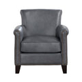 Classic Traditional Accent Chair 1pc Solid Wood frame gray-primary living