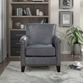 Classic Traditional Accent Chair 1pc Solid Wood frame gray-primary living