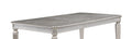 Modern Glam 1pc Dining Table Silver Gray Finish 18