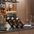 3 Bottles of Table Wine Rack Solid wood wine rack Home walnut-kitchen-american traditional-pine