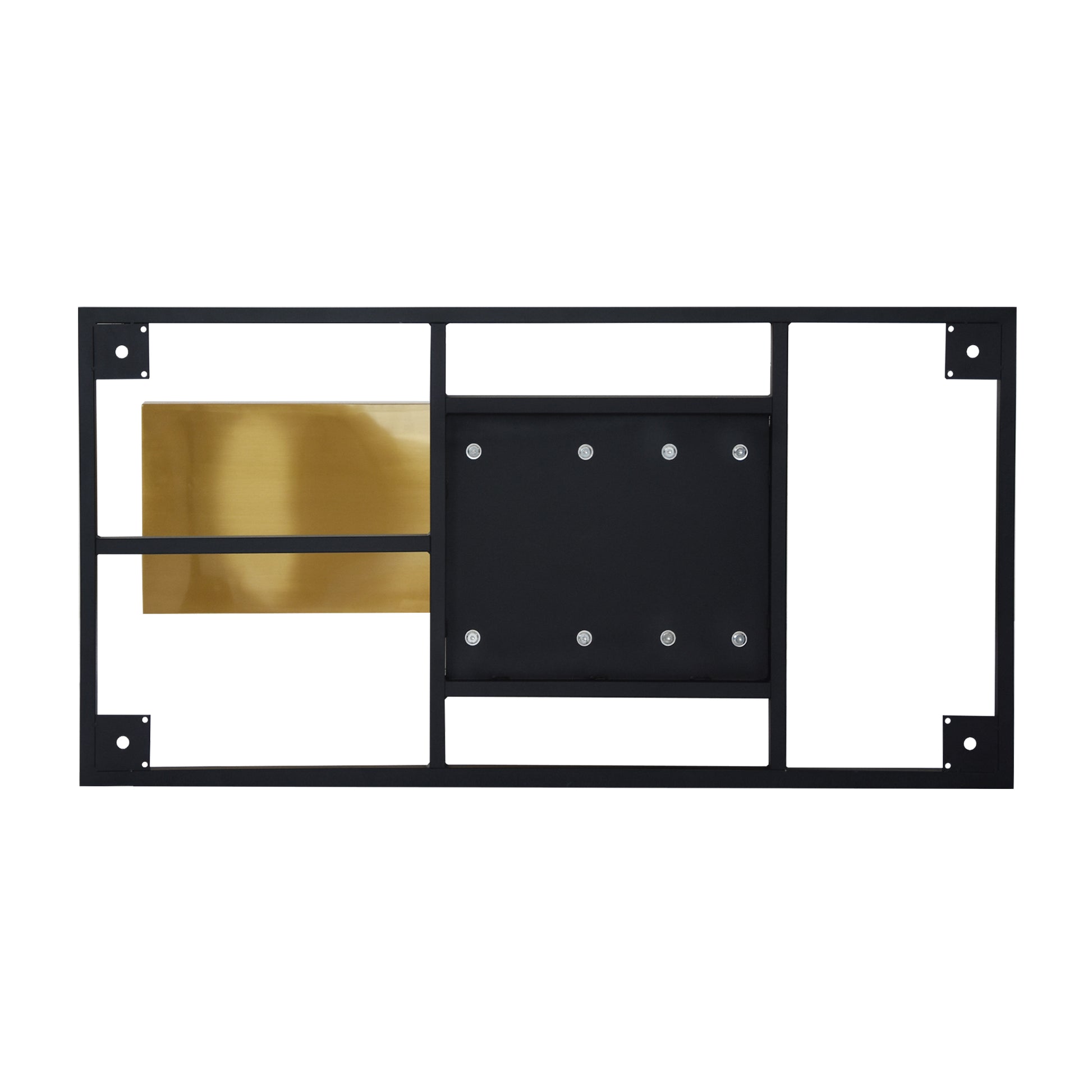 78.74"modern artificial stone black straight panel black-dining room-metal-sintered stone