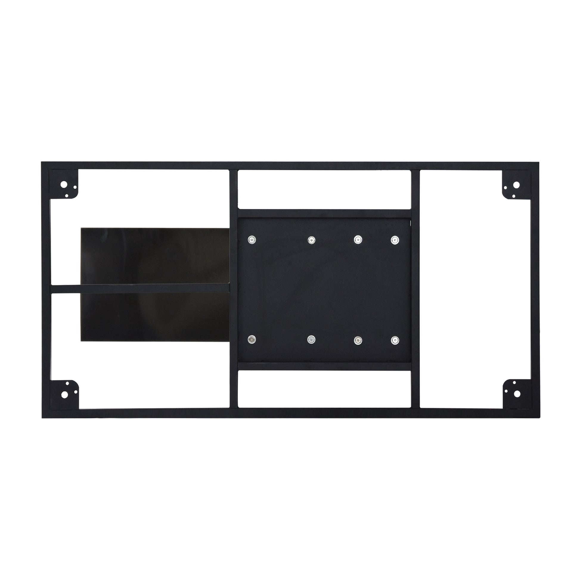 78.74"modern artificial stone black straight panel black-dining room-metal-sintered stone