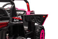 12v7a*1 30w*4 Four wheel drive leather seat one button pink-iron+plastic