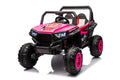 12v7a*2 30w*4 Four wheel drive leather seat one button pink-iron+plastic