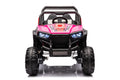 12v7a*2 30w*4 Four wheel drive leather seat one button pink-iron+plastic