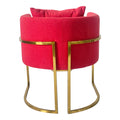 Red and Gold Sofa Chair