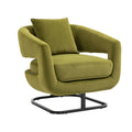 House hold Upholstered Tufted Living Room Chair olive-velvet