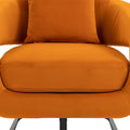 House hold Upholstered Tufted Living Room Chair orange-velvet