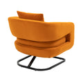 House hold Upholstered Tufted Living Room Chair orange-velvet