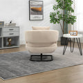 House hold Upholstered Tufted Living Room Chair beige-velvet