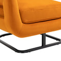 House hold Upholstered Tufted Living Room Chair orange-velvet