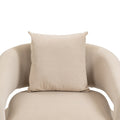 House hold Upholstered Tufted Living Room Chair beige-velvet