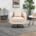 House hold Upholstered Tufted Living Room Chair beige-velvet