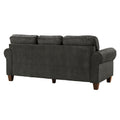 Traditional Style Dark Gray Sofa 1pc Microfiber dark gray-primary living