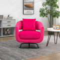 House hold Upholstered Tufted Living Room Chair rose red-velvet