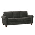 Traditional Style Dark Gray Sofa 1pc Microfiber dark gray-primary living