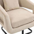 House hold Upholstered Tufted Living Room Chair beige-velvet