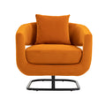 House hold Upholstered Tufted Living Room Chair orange-velvet