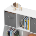 Kids Bookcase With Collapsible Fabric Drawers -