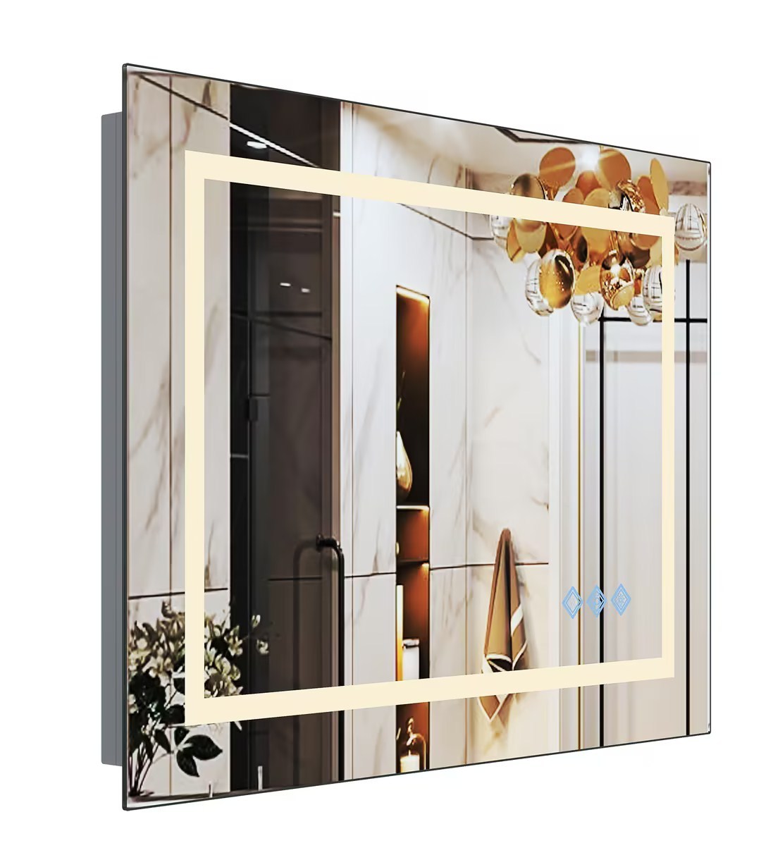 48x36inch Led Bathroom Mirror,3000 6000k Gradient