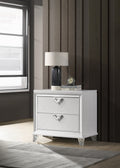 Prism Modern Style 2 Drawer Nightstand with Led