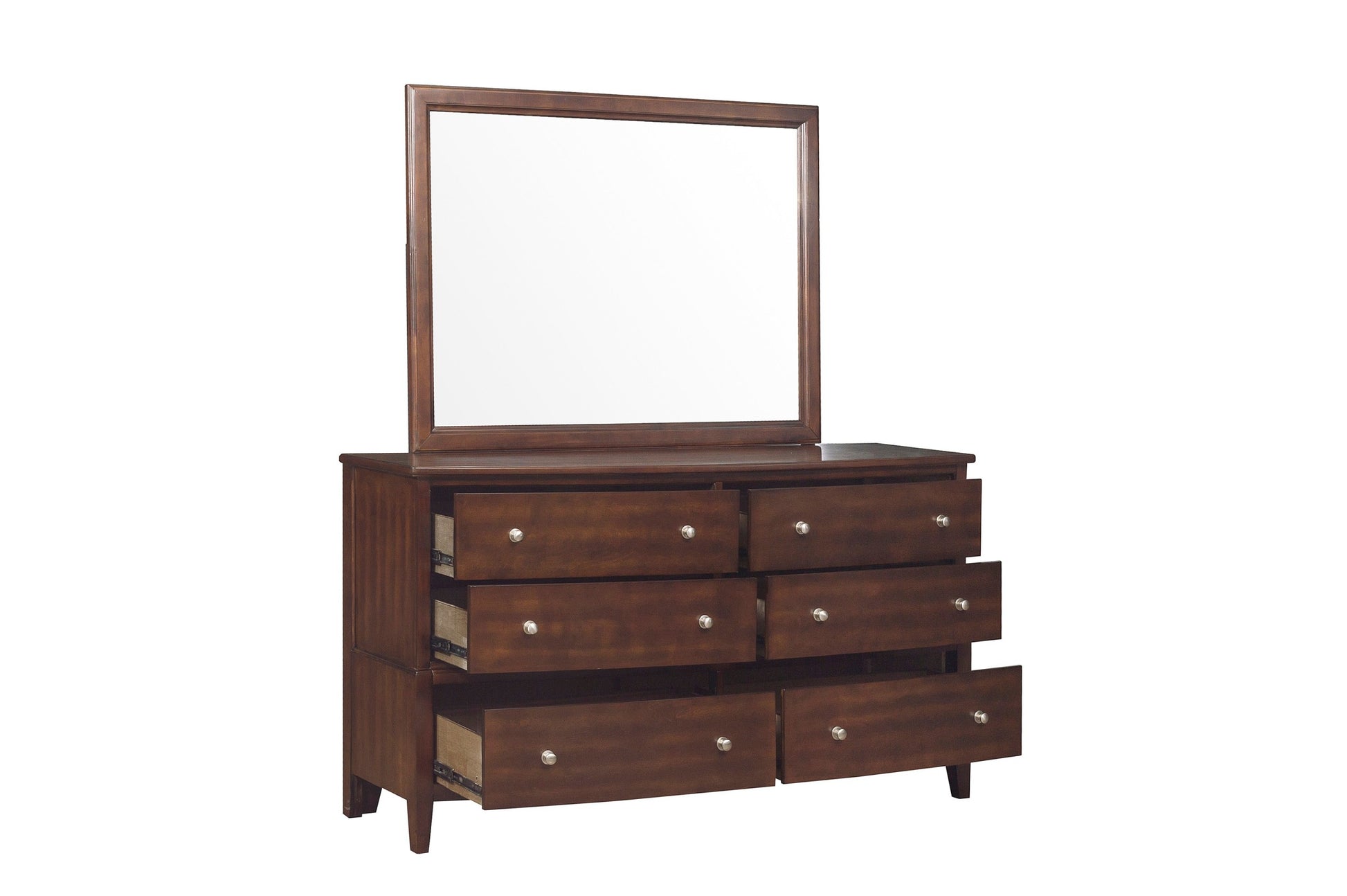 Transitional Style Bedroom Furniture 1pc Dresser of 6x cherry-bedroom-classic-transitional-wood