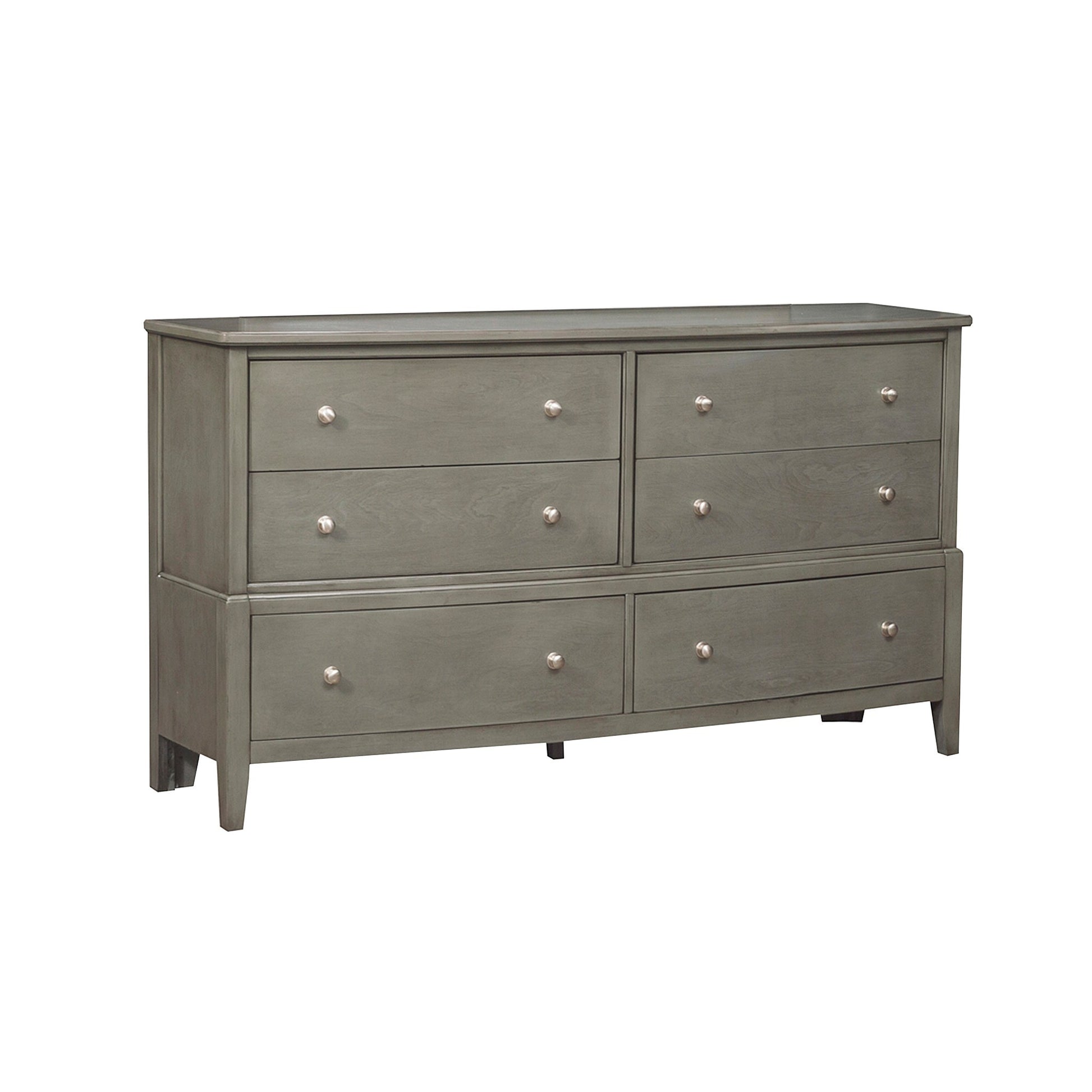 Transitional Style Gray Finish 1pc Desser Storage gray-bedroom-classic-traditional-wood