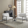 Modern Chic Accent Chair With Metal