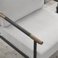 Modern Chic Accent Chair With Metal