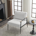 Modern Chic Accent Chair With Metal