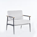 Modern Chic Accent Chair With Metal