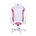 Techni Sport TSF72 Echo Gaming Chair White with Pink caster-polyurethane-white-office-spot