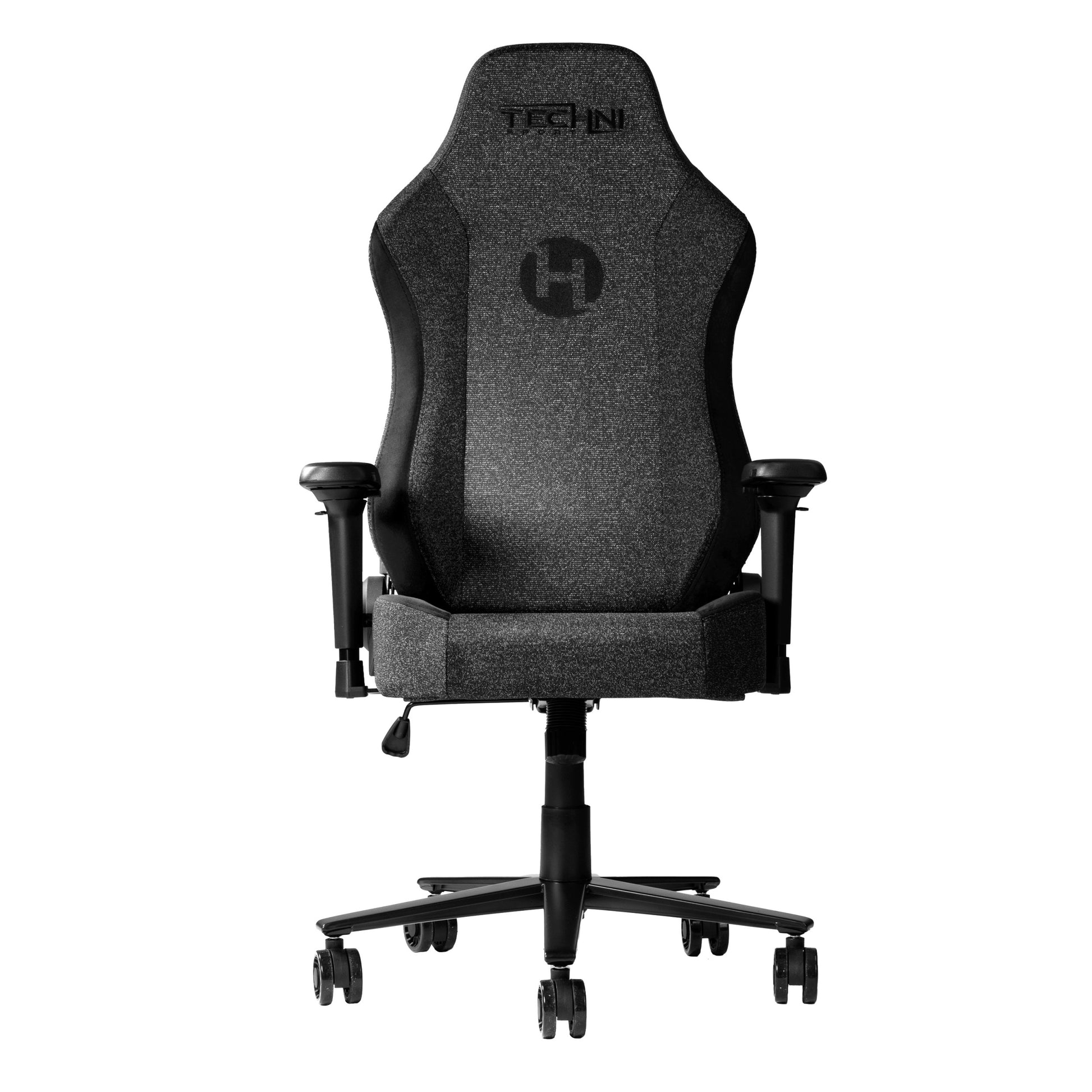 Techni Sport TSF65C Fabric Memory Foam Gaming Chair caster-black-office-spot