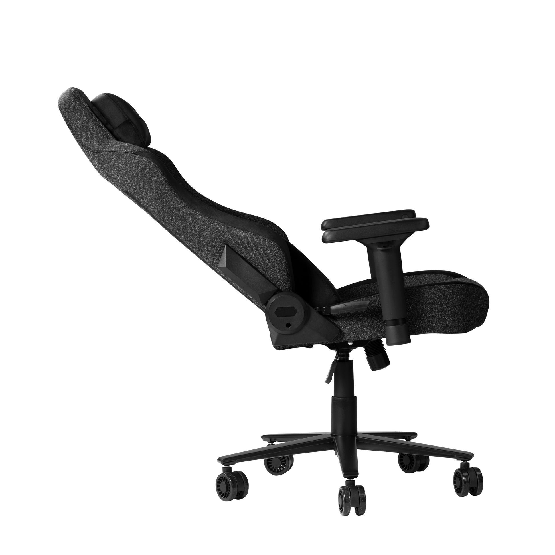 Techni Sport TSF65C Fabric Memory Foam Gaming Chair caster-black-office-spot