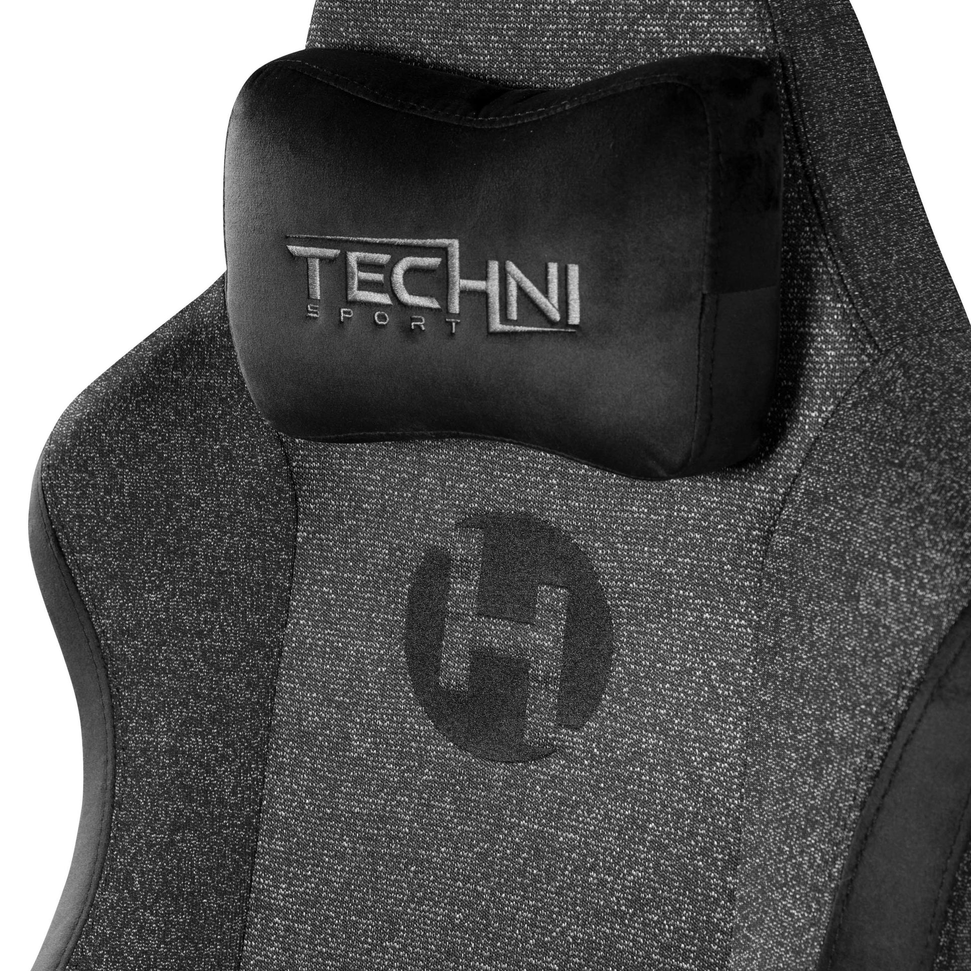 Techni Sport TSF65C Fabric Memory Foam Gaming Chair caster-black-office-spot