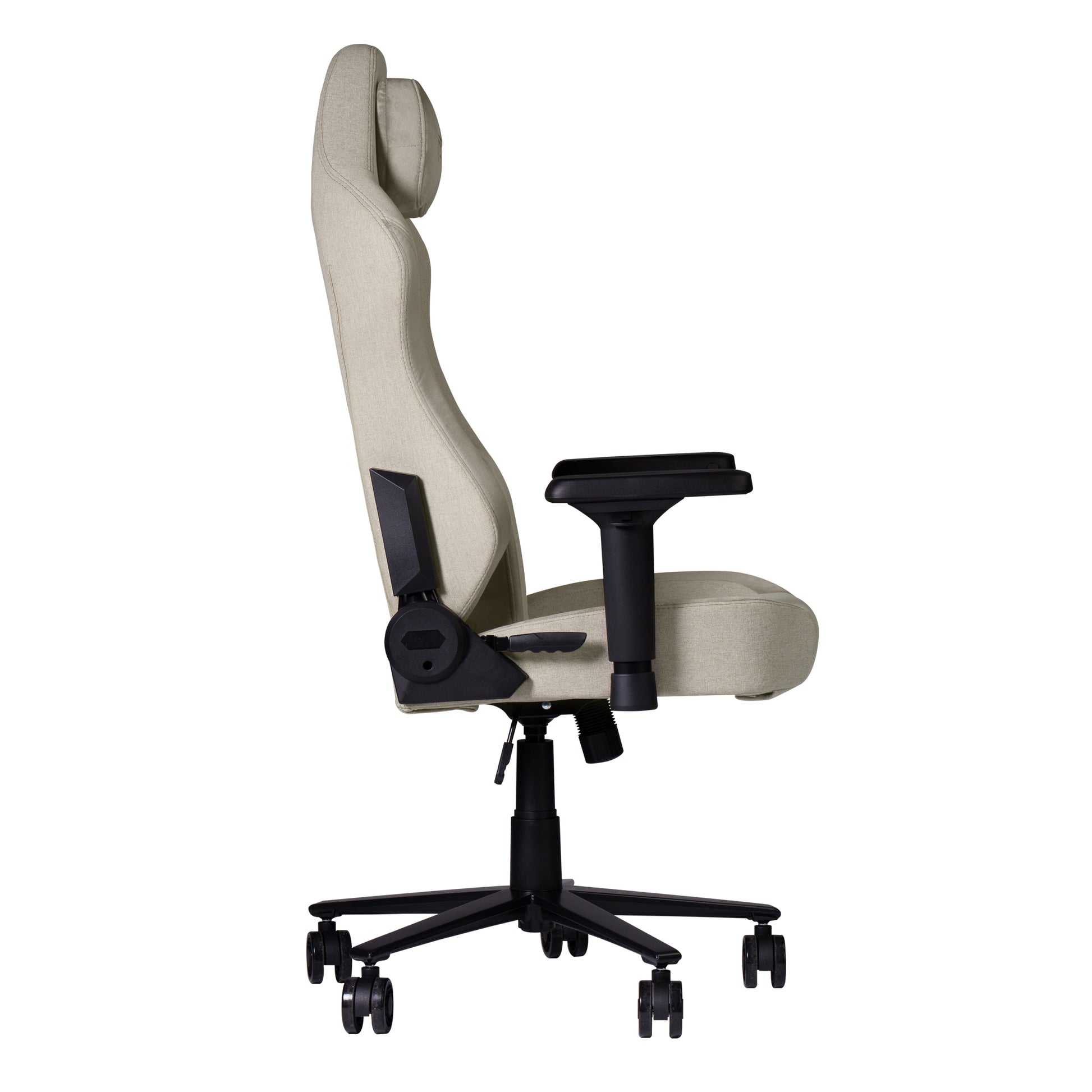 Techni Sport TSF65C Fabric Memory Foam Gaming Chair caster-beige-office-spot