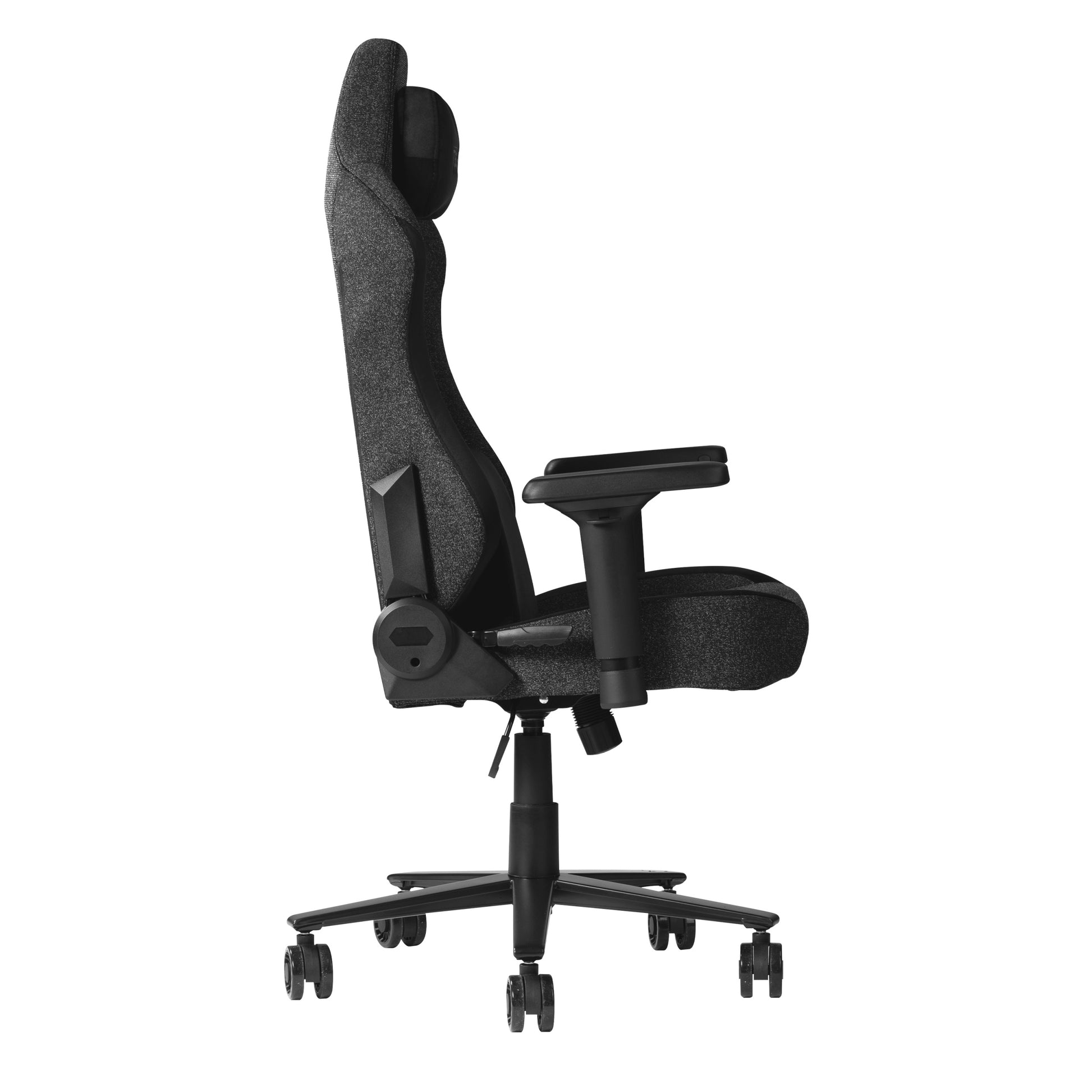 Techni Sport TSF65C Fabric Memory Foam Gaming Chair caster-black-office-spot