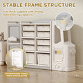 Children'S Toy Storage Cabinets - Grey Hdpe