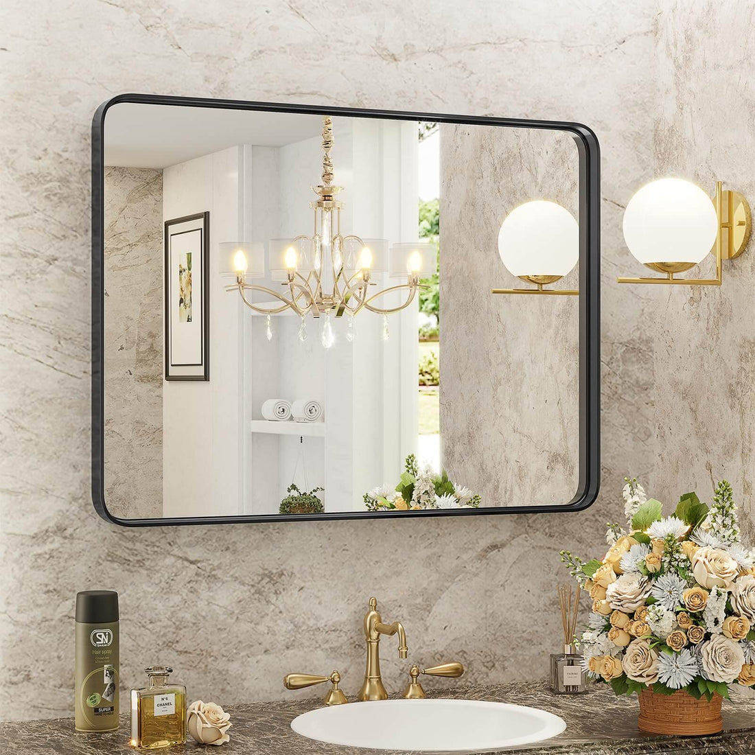 Bathroom Mirror Vanity Mirror For Wall,Aluminum