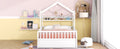 Wooden Full Size House Bed With Twin Size