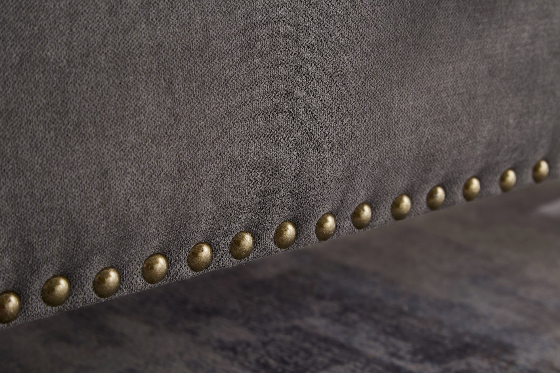 59" Bed Bench with Storage Grey Fabric grey-foam-cotton linen