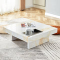 A modern and practical coffee table with imitation white-mdf