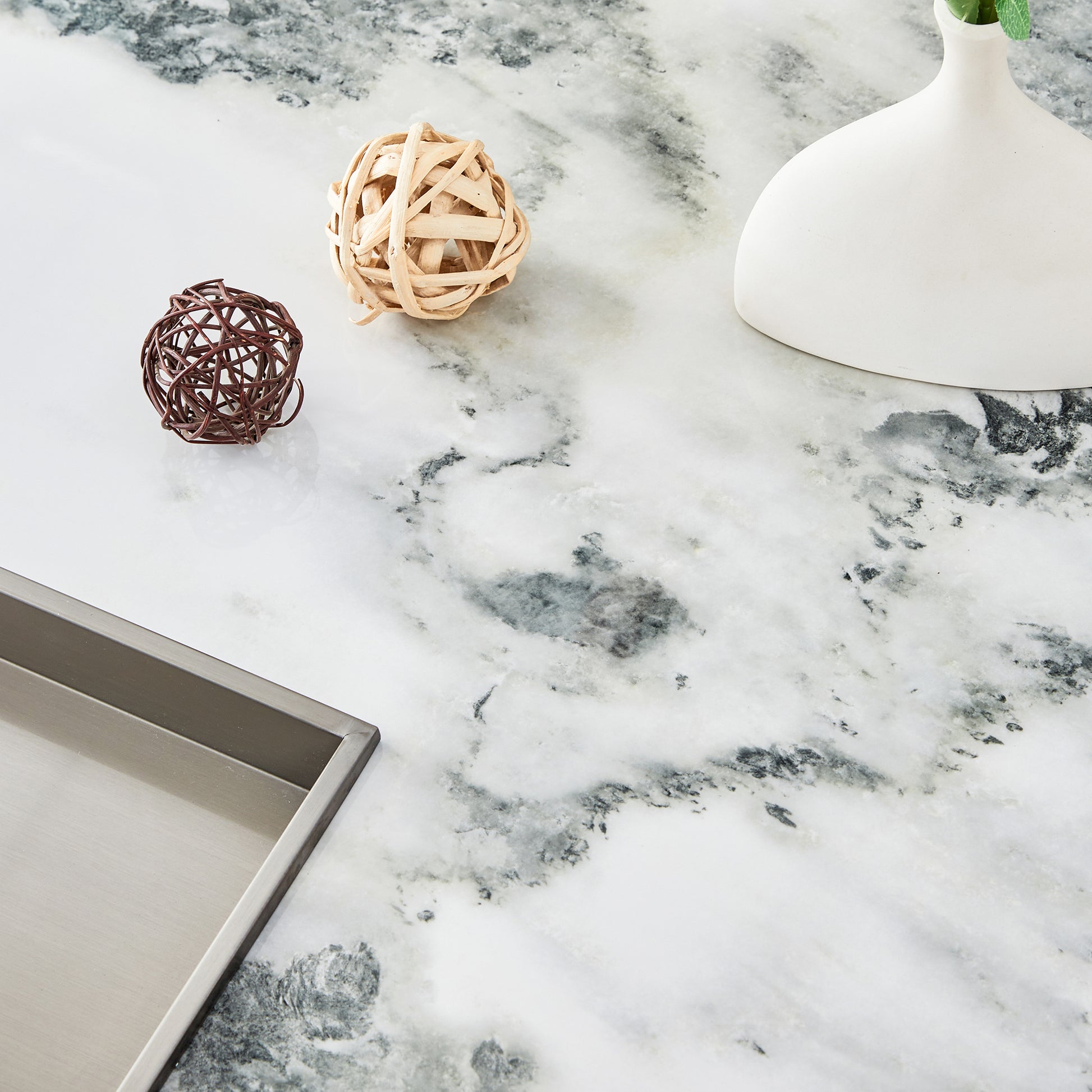 A modern and practical coffee table, black and white white-mdf