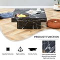 A modern and practical coffee table made of MDF black-mdf