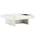 A modern and practical coffee table with imitation white-mdf