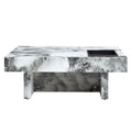 A modern and practical coffee table, black and white white-mdf